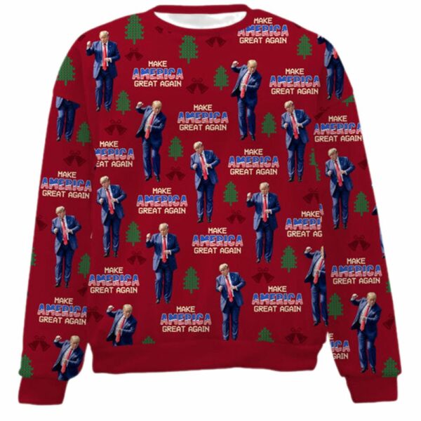 Trump Dancing Make America Great Again Ugly Sweater 1 1