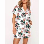 Trump I'll Be Home For Christmas Santa Art Pajama Set