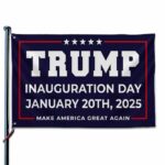 Trump Inauguration Day January 20th 2025 Make America Great Again Flag
