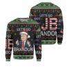 Trump Let's Go Brandon Lets Go FJB Branfon Ugly Christmas Sweater 1 1