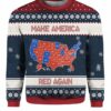 Trump Make America Red Presidential Election Results Map Sweater 1