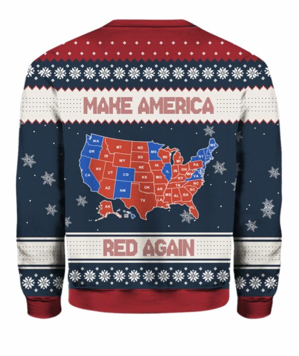 Trump Make America Red Presidential Election Results Map Sweater 2