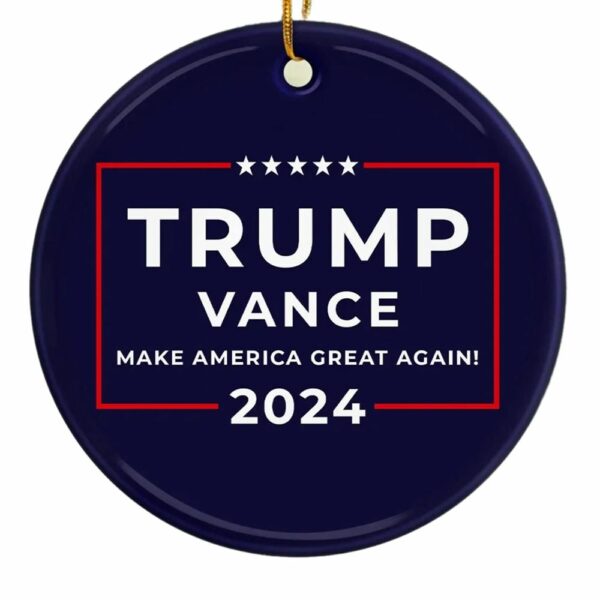 Trump Vance Make America Great Again 2024 Ornament 1 1