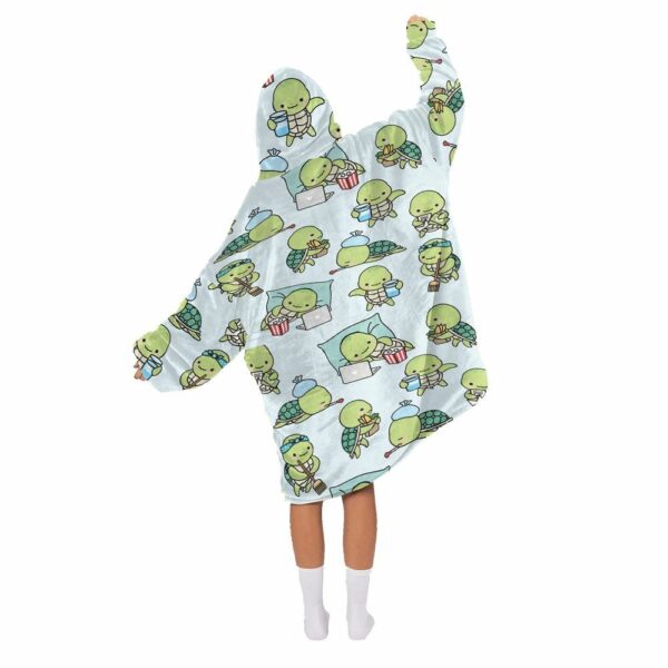 Turtles in Lockdown Blanket Hoodie 2