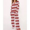 Womens Can Can Santa Pajama Set