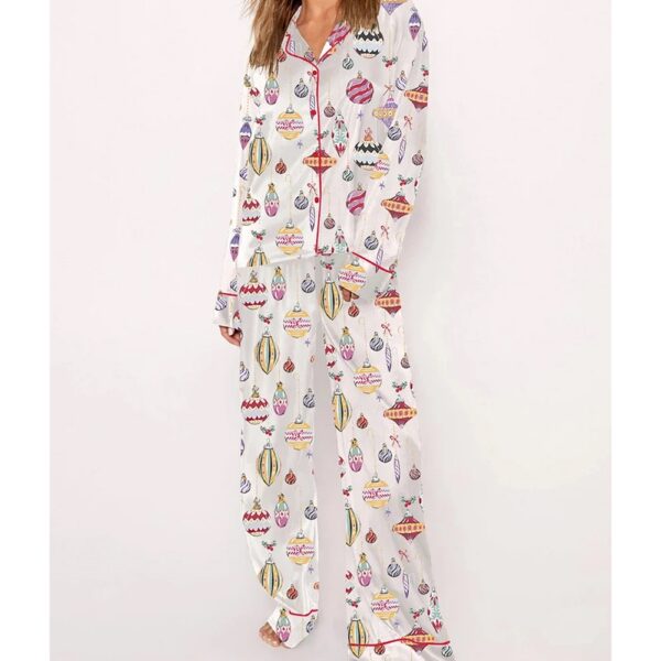 Womens Christmas Ball Pajama Set