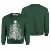 Women's Classy Christmas Tree Print Crew Neck Sweatshirt