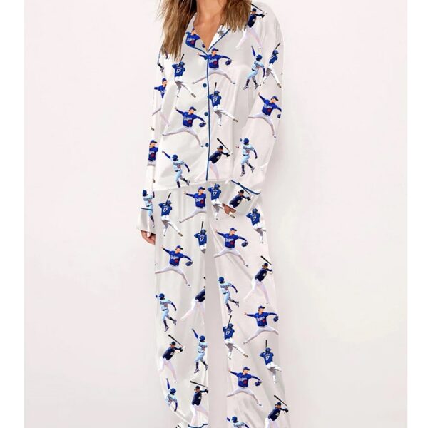 Womens Dodgers Baseball Champion Pajama Set