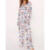 Womens Dodgers Baseball Player Pajama Set