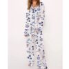 Womens Dodgers Baseball Shotime Pajama Set