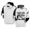 Womens Every Girl Needs A Little RIP In Her Jeans Print Casual Hoodie 1 2