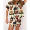 Womens Trump Christmas Pajama Set 1