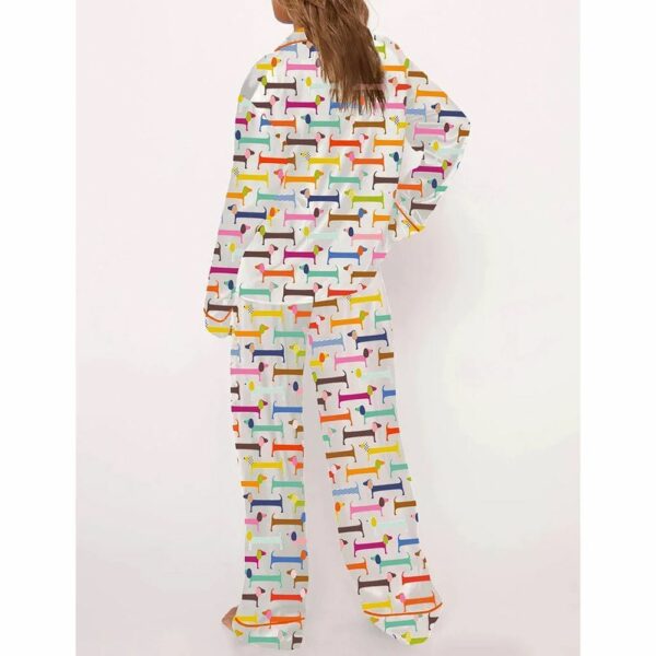 Womens Watercolor Dachshund Pajama Set 3