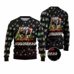 Xmas Pine Tree Cow Ugly Christmas Sweater