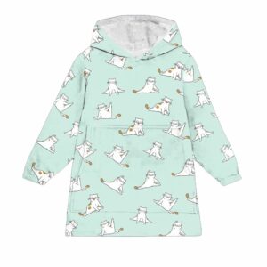 Yoga Cats Blanket Hoodie