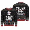 You Missed Trump 2024 Because America Can Never Too Great Sweater 1 1