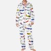 Airline Aircraft Satin Pajama Set For Men 3