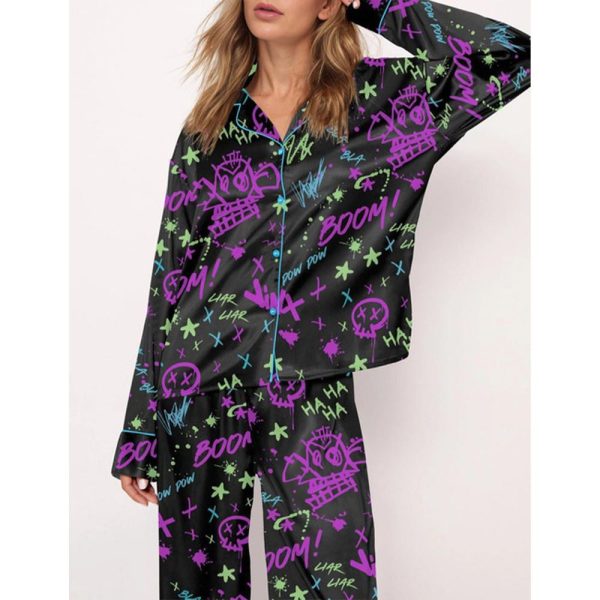 Arcane Jinx Graffiti Pajama Set For Women 2