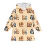 Bear Couple Blanket Hoodie