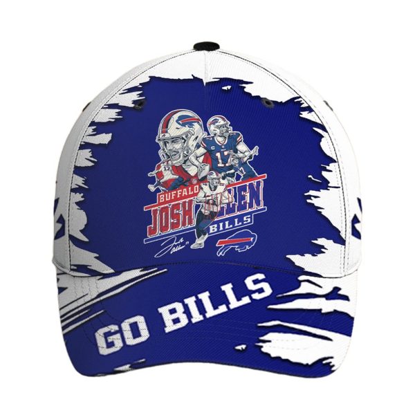 Bills Football Go Bills Josh Allen Signature Classic Hat 1 1