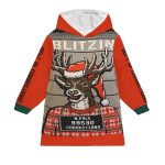 Blitzin Orange Blanket Hoodie