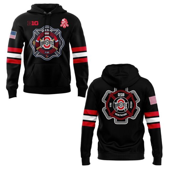 Buckeyes x 2025 Firefighter Appreciation Night Hoodie 0