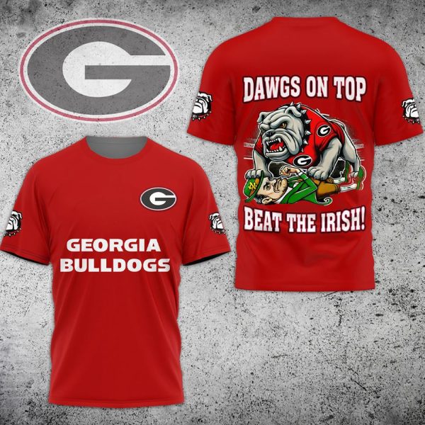 Bulldogs Dawgs On Top Beat The Irish Shirt