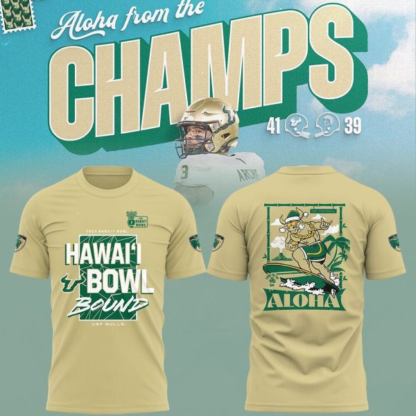 Bulls Football HAWAI'I BOWL CHAMPS Shirt 1