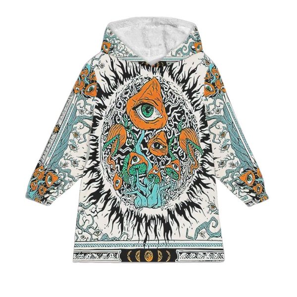 Burning Sun Blanket Hoodie 1