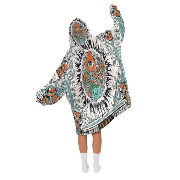 Burning Sun Blanket Hoodie 2