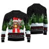 Cat Riding Motorcycle Ugly Christmas Sweater 1 1