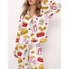 Chicken Nuggets Satin Pajama Set 2