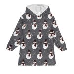 Christmas Snowman Blanket Hoodie