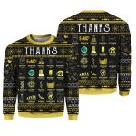 Christmas Thanks Science Ugly Christmas Sweater