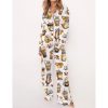 Coffee And Cats Pajama Set For Women 1