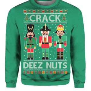 Crack Deez Nuts Ugly Christmas Sweater 1