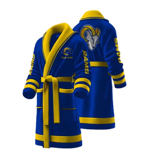 Custom Rams Luxurious Comfort Bathrobe 1