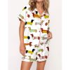 Cute Dachshund Pajama Set For Women 1