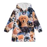 Cute Dogs Dog Mom Wearable Blanket