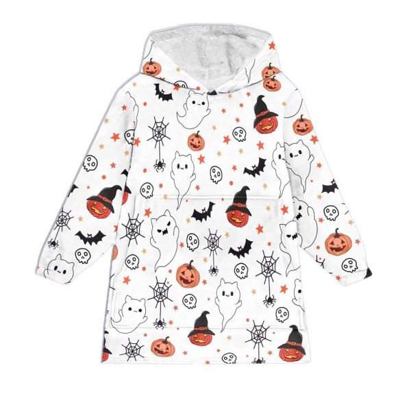 Cute Halloween Blanket Hoodie 1