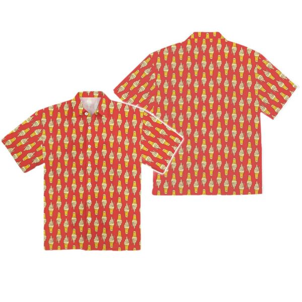 Dole Whip Float Inspired Short Sleeved Button Down Shirt 1 1