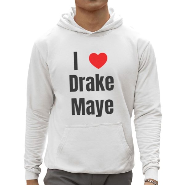 Drake Maye Wearing I Love Drake Maye Shirt 0 5