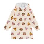 Fast Food Sweets Kittys Blanket Hoodie