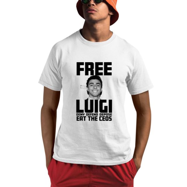 Free Luigi Deny Defend Depose Eat The Ceos Shirt 0 1