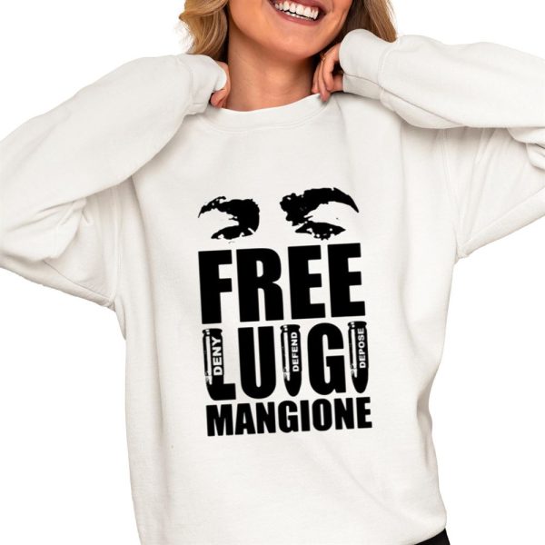 Free Luigi Mangione Deny Defend Depose Shirt 0 4