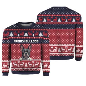 French Bulldog Ugly Xmas Sweater 1 1