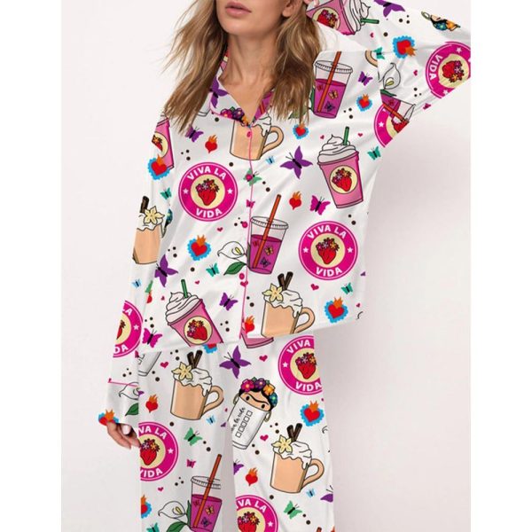 Frida Satin Pajama Set For Women 2