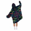 Frog Mushroom Hippie Eyes Blanket Hoodie 2