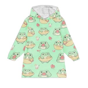 Froggy Cute Blanket Hoodie 1