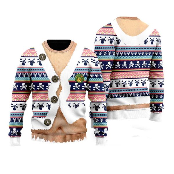 Funny Faux Belly Ugly Christmas Sweater 1 1